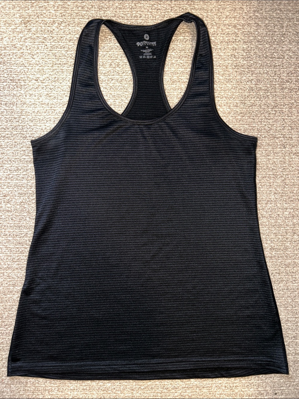 90 Degree By Reflex Black Racerback Athletic Tank